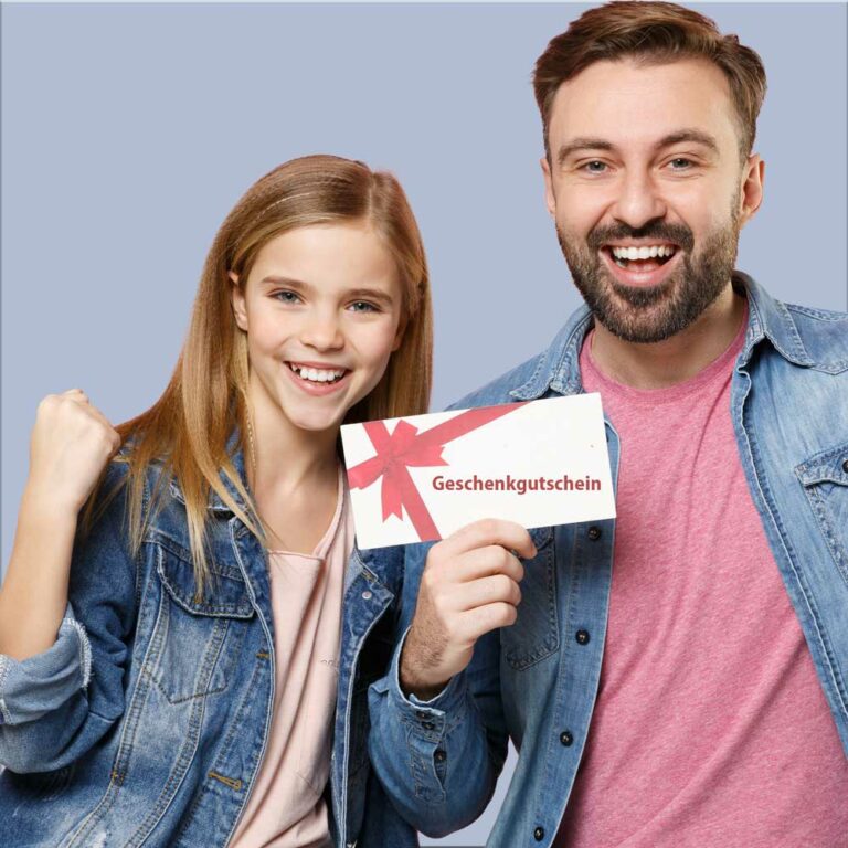 Vater schenkt Ihrem Kind unser Geschenkgutschein