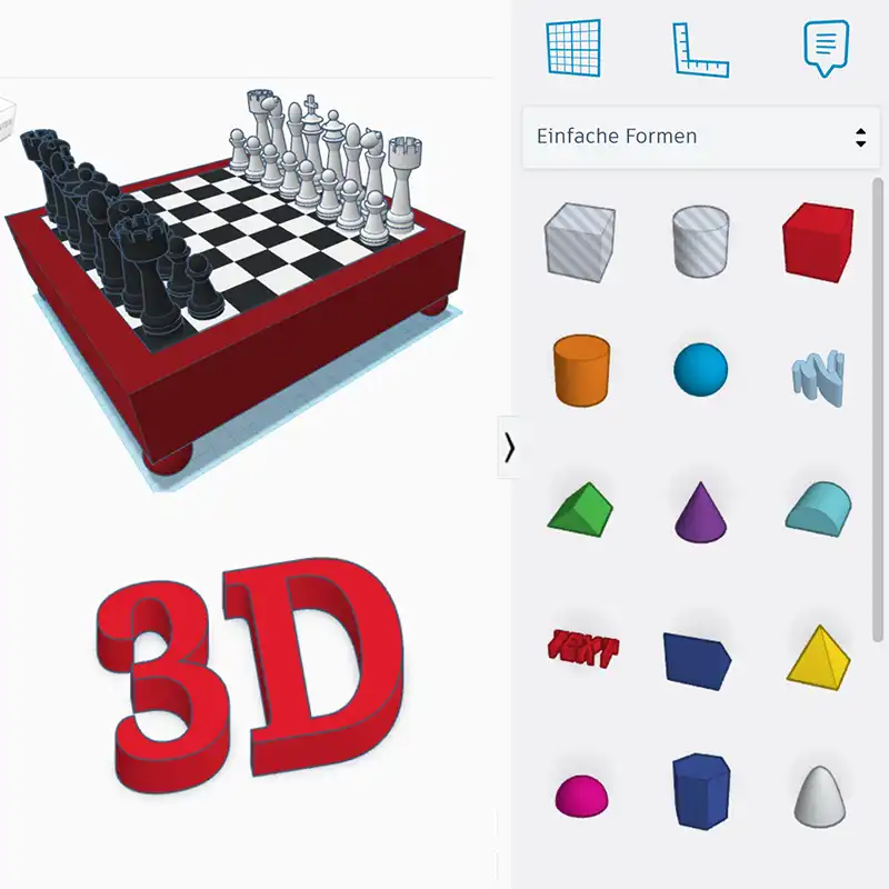 In Tinkercad lernen Kinder 3D Modelle für den 3D Druck zu erstellen