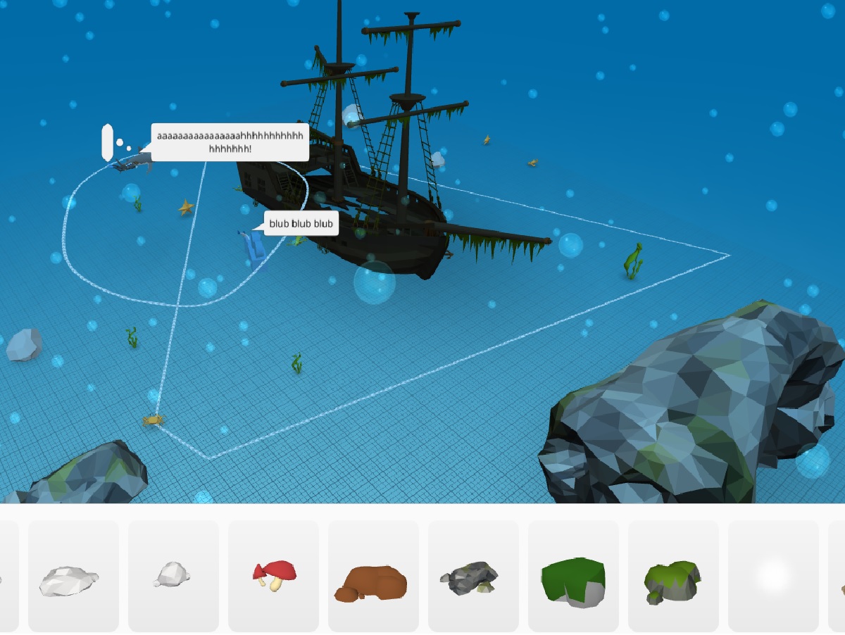 Kinder lernen mit CoSpace eigene 3D Welten zu erstellen